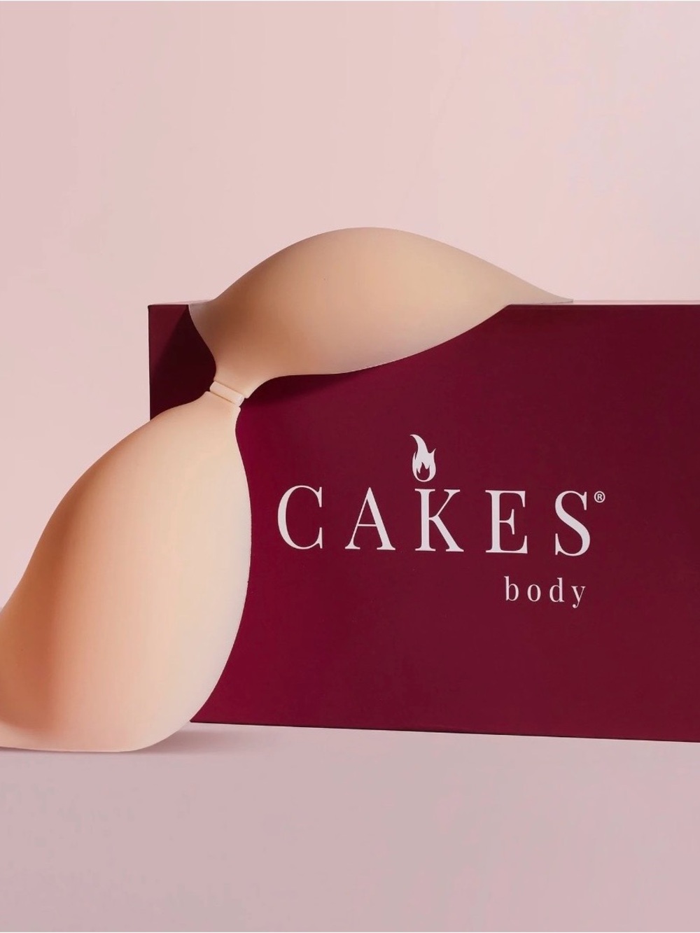 Cake Adhesive Push-Up Bra in Nude with Roll of Cakes tape
